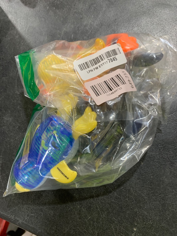 Photo 1 of Swimline Original 4-Pack Diving Toys LED Light-Up Glowing Sea Animal Fun Pals Catch The Fish Retrieval Game for Swimming Pool & Bath Tub for Kids Multi Color Flashing Underwater Dive Practice Learn