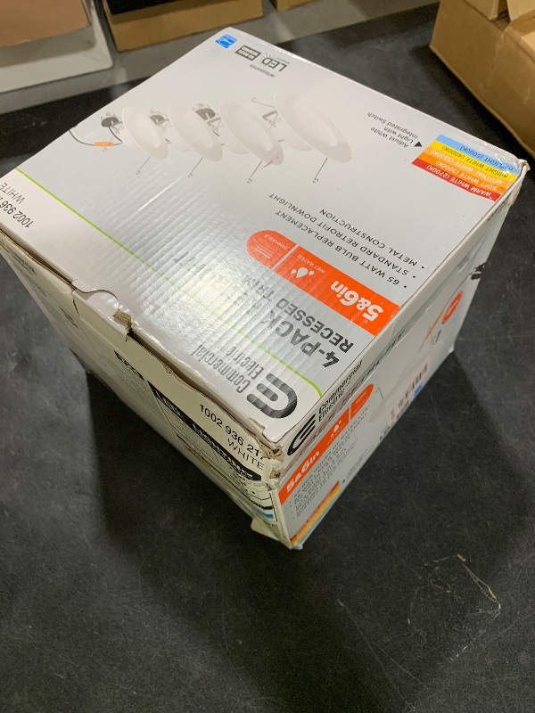 Photo 1 of Commercial Electric SG_B07J23DL2S_US NS01aA11FR1-259 LED Retrofit, 4 Pack, Color Changing with Switch