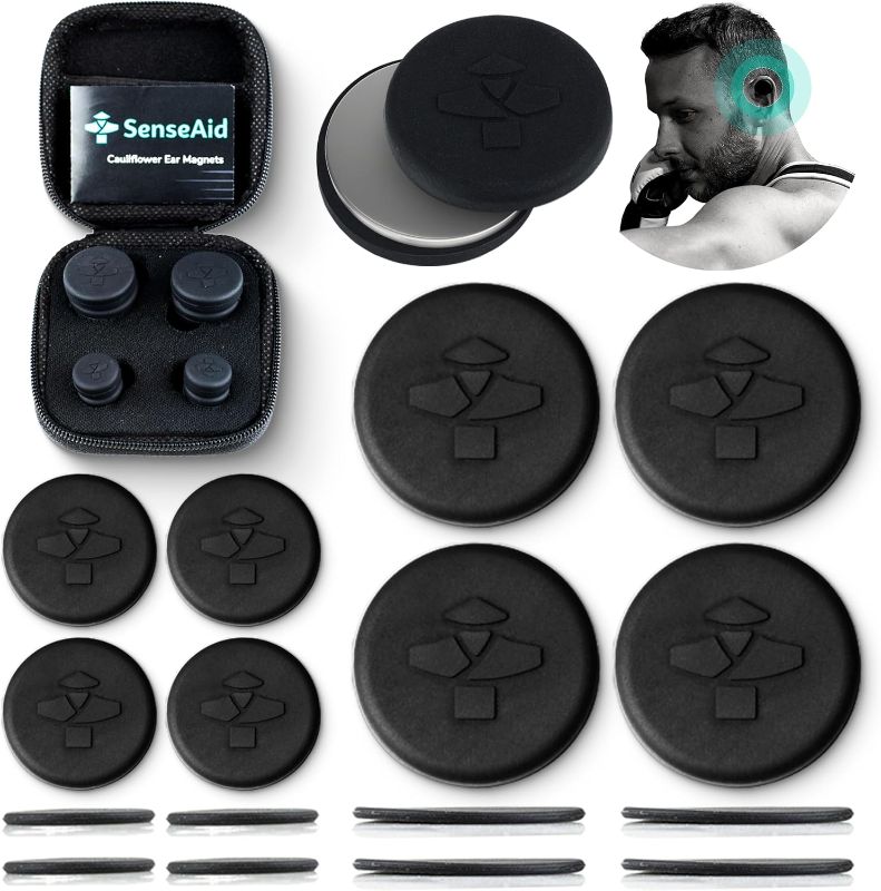 Photo 1 of Cauliflower Ear Magnets | 8 Magnets + 8 Compression Reduction Discs Included. Cauliflower Ear Draining Kit for Treatment and Protection Against Scarring
Visit the SenseAid Store