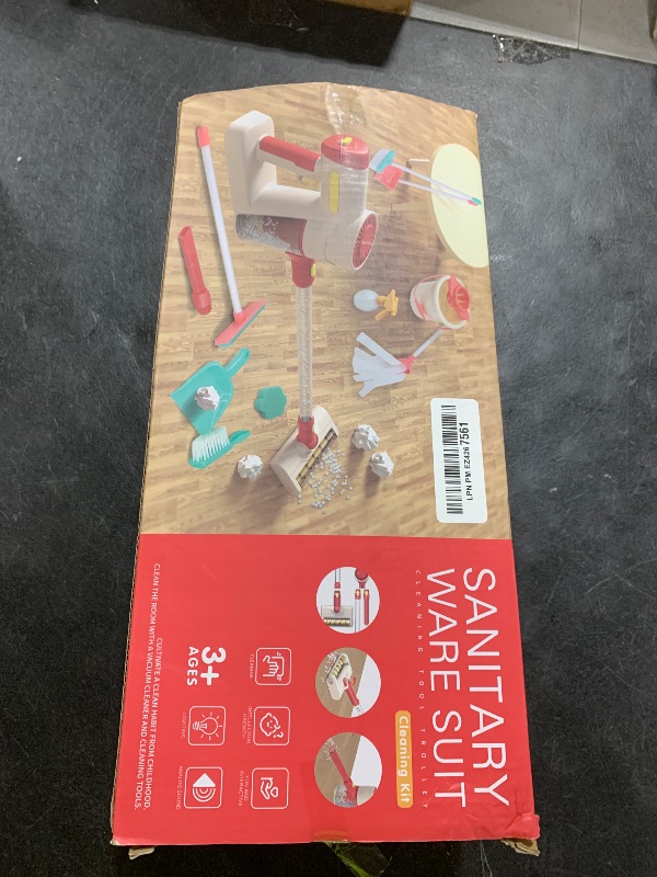 Photo 1 of GKKBSJ Kids Cleaning Toy Set, Kids Vacuum That Really Works, with Broom and Dustpan Mop Set for Toddlers 1-2-3-4-5-6, Toddler Vacuum Cleaner, Pretend Play Toys, Play Cleaning Supplies, Baby Vacuum