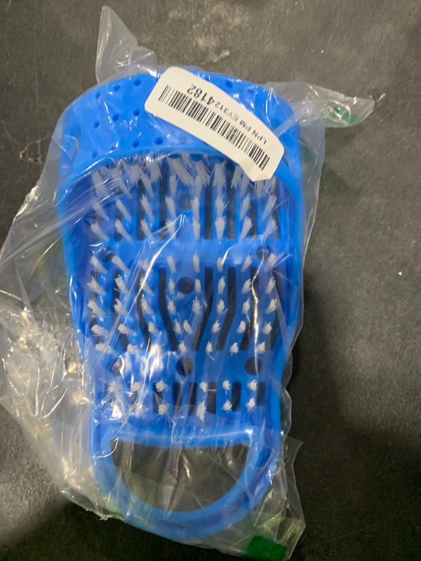 Photo 1 of Evermarket Magic Feet Cleaner Simple Foot Scrubber Feet Shower Spa Easy Feet Cleaning Brush Exfoliating Foot Massager Slipper(Blue)