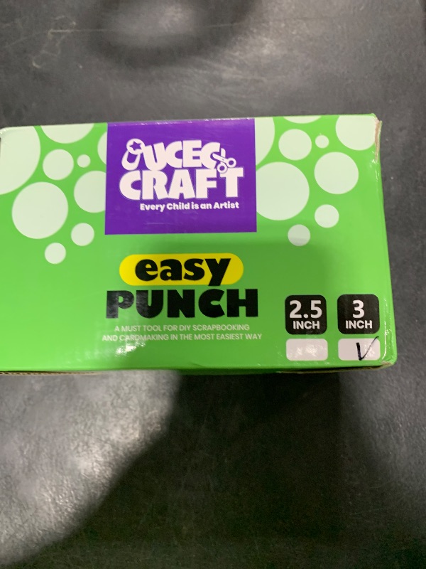 Photo 1 of UCEC Paper Punch, 3 Inch Circle Punch Large Hole Puncher Paper Circles Craft Puncher Handmade Paper Punches for Crafting Scrapbooking Cards Arts Fun Projects Back to School Supplies