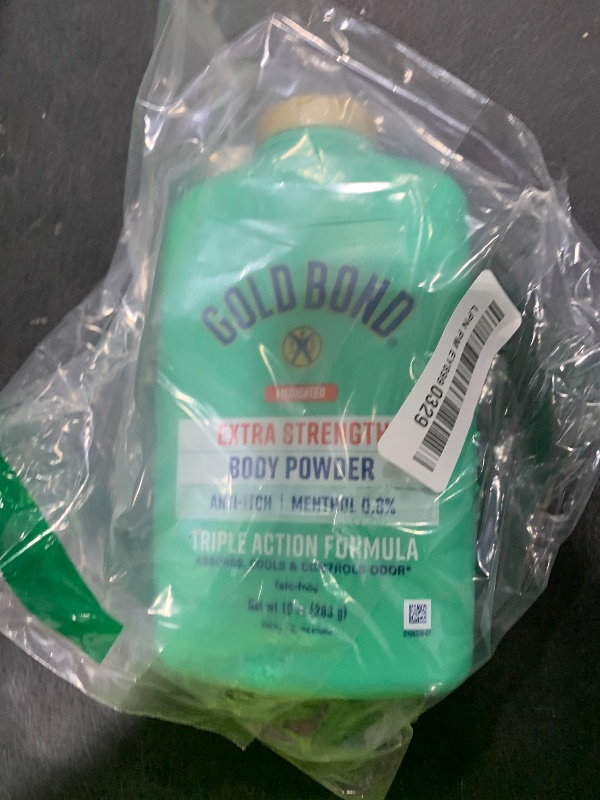 Photo 1 of Gold Bond Medicated Talc-Free Extra Strength Body Powder, 10 oz., for Cooling, Absorbing Itch Relief