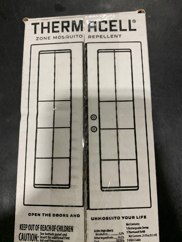 Photo 1 of Thermacell Mosquito Repellent E-Series Rechargeable Repeller; Patio Shield 20’ Mosquito Protection Zone; Includes 36-Hr Repellent Refill; No Flame or Scent; Bug Spray and Bug Zapper Alternative