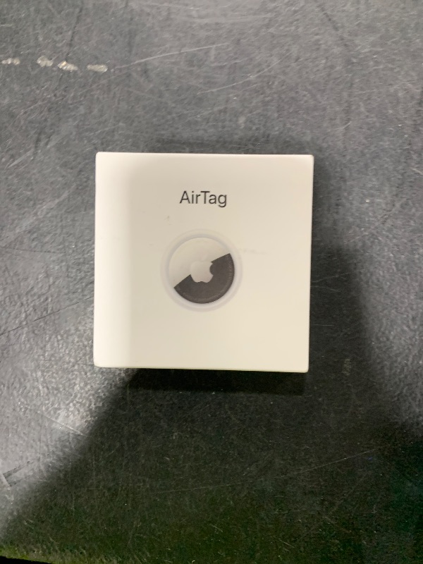 Photo 1 of Apple AirTag. Keep Track of and find Your Keys, Wallet, Luggage, Backpack, and More. Simple one-tap Set up with iPhone or iPad