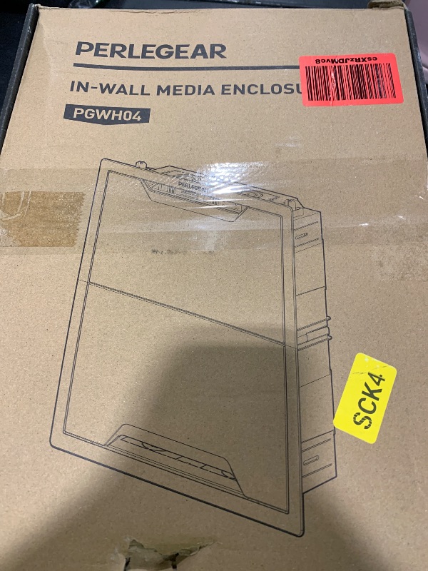 Photo 1 of Perlegear 17? in-Wall Media Box, Electrical Box, Recessed Outlet Box and Media Enclosure for One Connect Box & Network Switches, Cable Management Kit with Cutting Template, Dust Bag & Drywall Saw