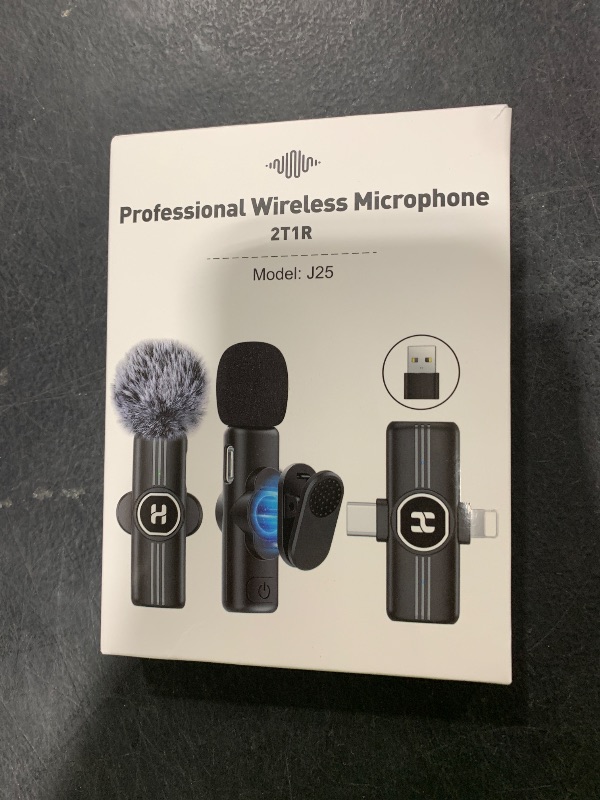 Photo 1 of HEHOTTC Mini Wireless Lavalier Microphone for iPhone, iPad, Android Phone - Noise Reduction Lapel USB C Bluetooth Mic for Recording, Clip on Omni Lav Mic for Video Recording, Tiktok, YouTube, Vlog