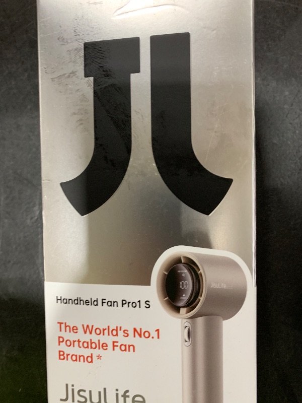 Photo 1 of JISULIFE Handheld Fan Pro Series - Extreme Cooling Output: 1-100 Speed Scroll Wheel, Metal Body, Digital Display, 1.5H Fast Charge, 5000mAh-Portable Fan for Travel Outdoor, Gifts for Women Men(Brown)