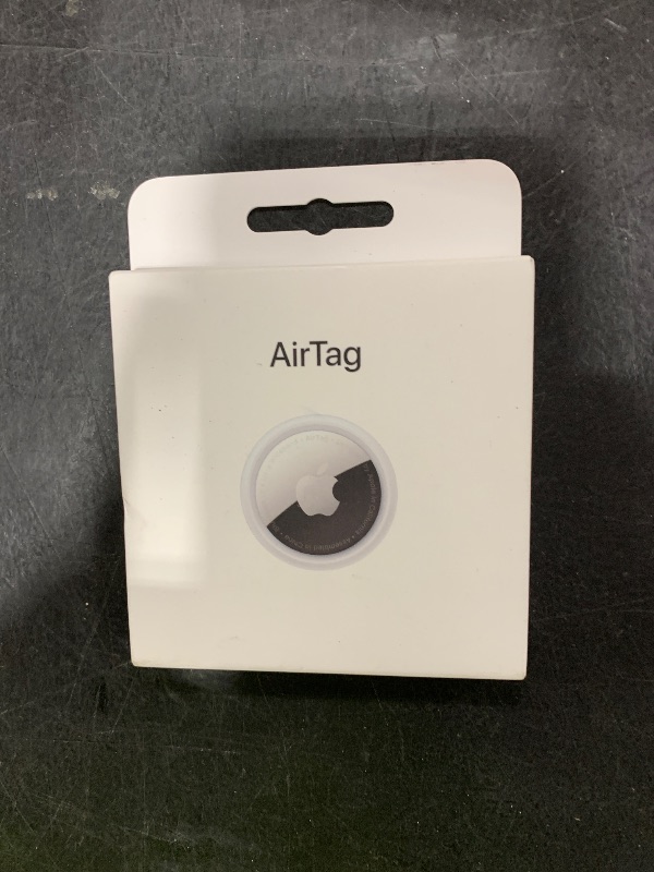 Photo 1 of Apple AirTag. Keep Track of and find Your Keys, Wallet, Luggage, Backpack, and More. Simple one-tap Set up with iPhone or iPad