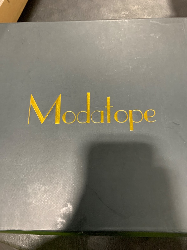 Photo 1 of Modatope Platform Boots for Women Knee High Black Chunky Heel Womens Tall Boots Side Zipper Rounded Toe Heeled Boots for Women Size 7