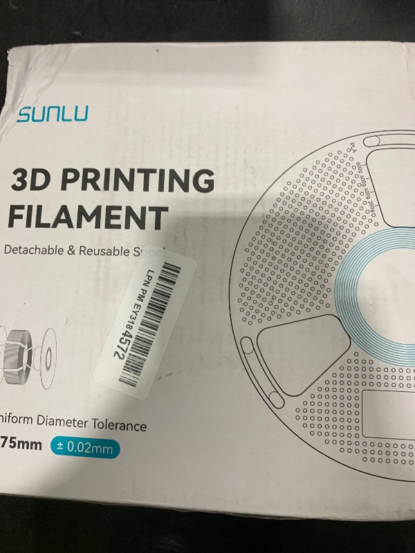Photo 1 of PETG Filament 1.75mm - 1kg(2.2lbs) SUNLU PETG 3D Printer Filament, Reusable Spool Compatible with Bambulab Refill Filament, 1.75mm Dimensional Accuracy +/- 0.02mm, Orange