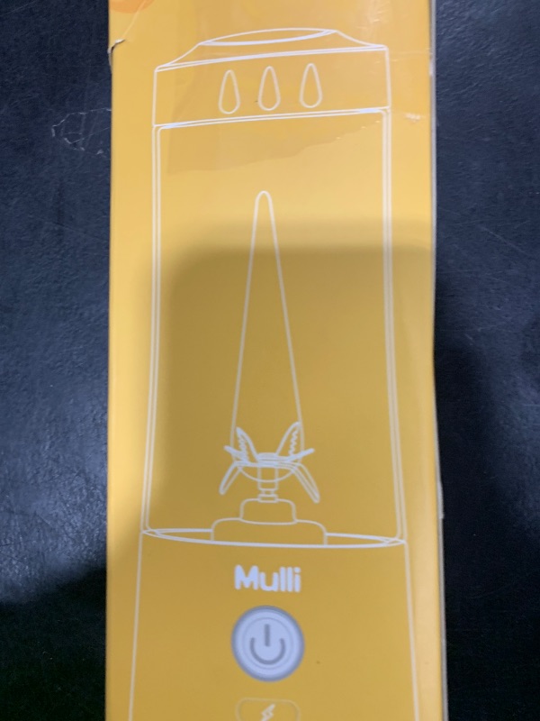 Photo 1 of ?Mulli Portable Blender 14oz-USB Rechargeable Smoothie Maker with 6 Stainless Steel Blades, Personal Mini Blender for Shakes, Baby Food, Travel, Gym & Kitchen, BPA-Free