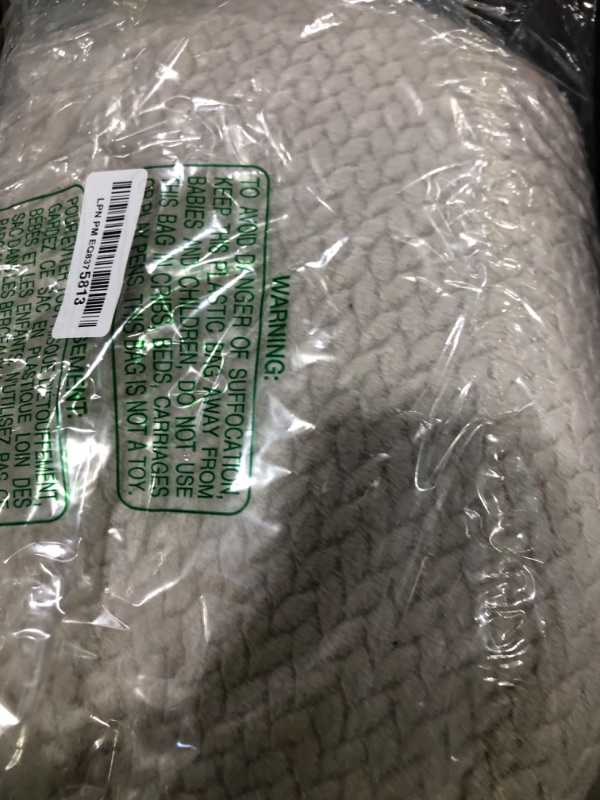 Photo 1 of NEWCOSPLAY Super Soft Throw Blanket Linen Premium Silky Flannel Fleece Leaves Pattern Lightweight Bed Blanket All Season Use (Linen, Throw(50"x60"))