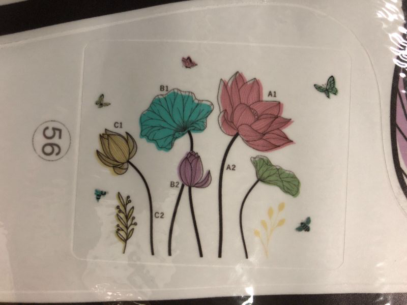 Photo 1 of Flower Sticker Wall Decor