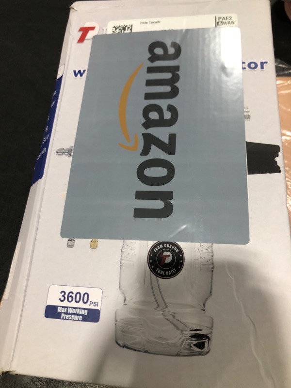Photo 1 of Tool Daily Pressure Washer Foam Cannon with Dual Connector Accessory, Double Tip Attachment for Soap Cannon, 5 Power Washer Nozzle Tips, 1/4” Quick Connect