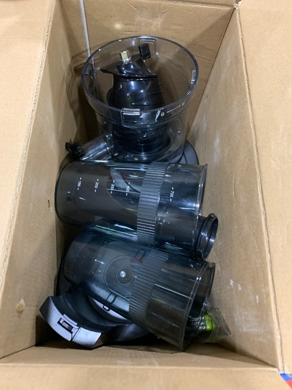 Photo 1 of Aeitto Cold Press Juicer, Juicer Machines with 4.9" Large Feed Chute, Fits Whole Vegetables and Fruits, Professional Juice Maker, Easy to Clean, High Juice Yield, Easy to Assemble,Black