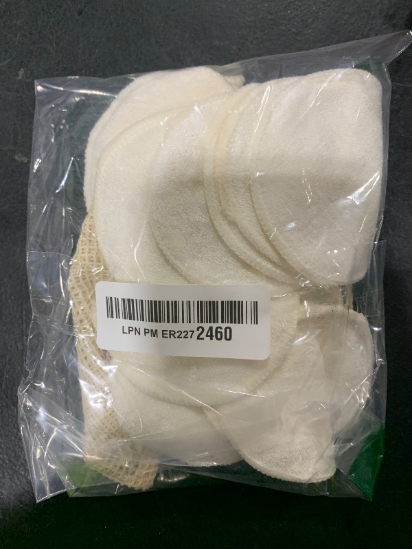 Photo 1 of 20 Packs Organic Reusable Makeup Remover Pads, Washable Bamboo Cotton Rounds for All Skin Types with Cotton Laundry Bag