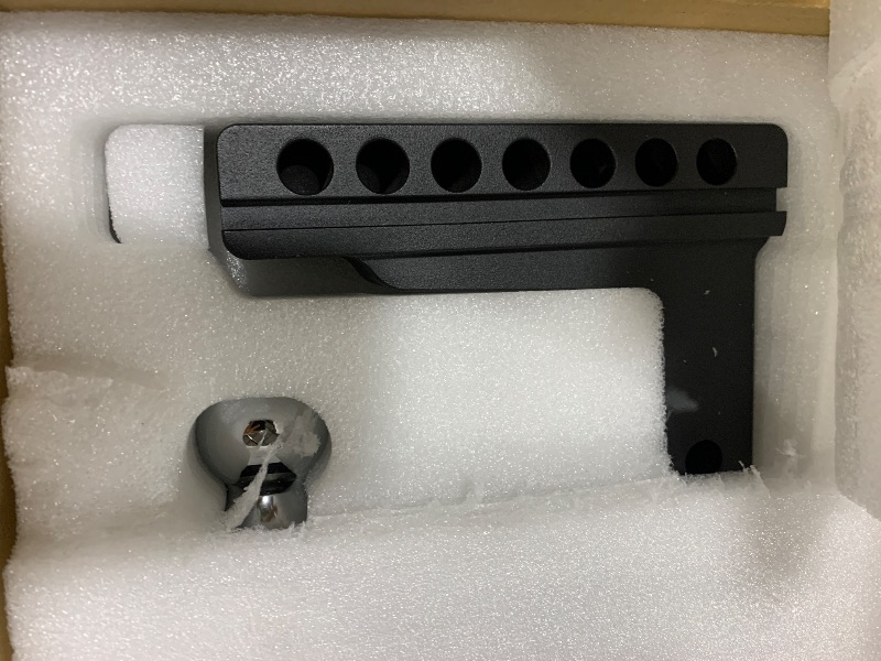 Photo 1 of VNN Adjustable Trailer Hitch - Fits 2 Inch Receiver Only, 6 Inch Drop/Rise Aluminum Drop Hitch, Heavy Duty Dual Ball Mount (2" & 2-5/16") 12,500 LBS GTW, Black