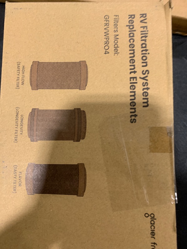 Photo 1 of GLACIER FRESH Replacement cartridges for RV Water Filter System, 0.2 Micron High Flow Filter, Sediment “Longevity” by GLACIER FRESH, and Granular Activated Carbon “Tasty”.…