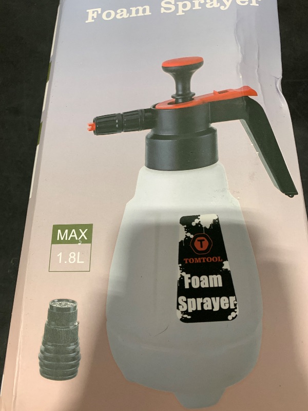 Photo 1 of Foam Sprayer, Foaming Pump Blaster Hand Pressure Snow Foaming Cannon Water Blaster, Hand Pressurized Soap Sprayer Manual Foam Cannon Car Wash