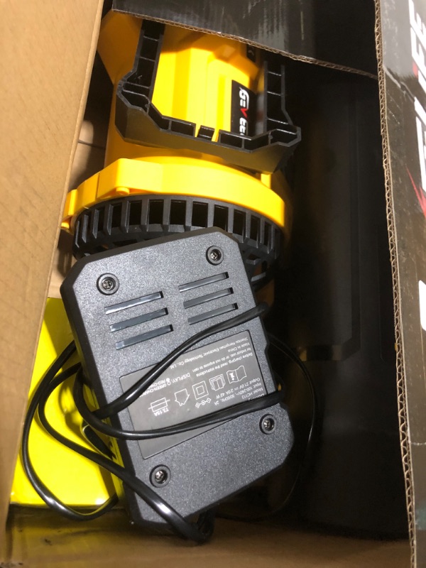 Photo 1 of GEVEELIFE Leaf Blower Cordless, 650CFM & 3 Speed Levels, Electric Cordless Leaf Blower with 2 * 5.0Ah Battery Powered, Blowers for Lawn Care, Yard, Blowing Leaves, Dust, Snow