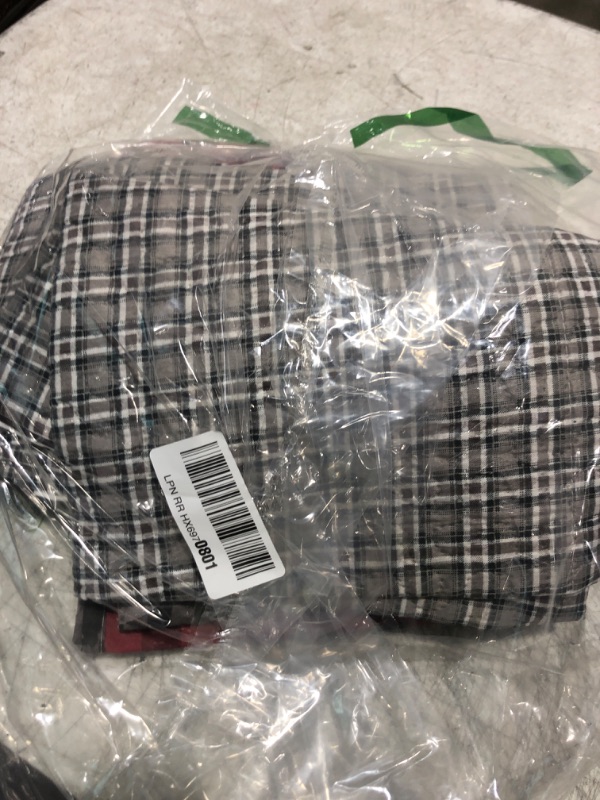 Photo 1 of Lodge Twin Size Rustic Quilt Bedding Set - Lightweight Reversible Quilt, Bedspread & Coverlet - Buffalo Plaid - Country Cabin, Forest Moose Bear Theme