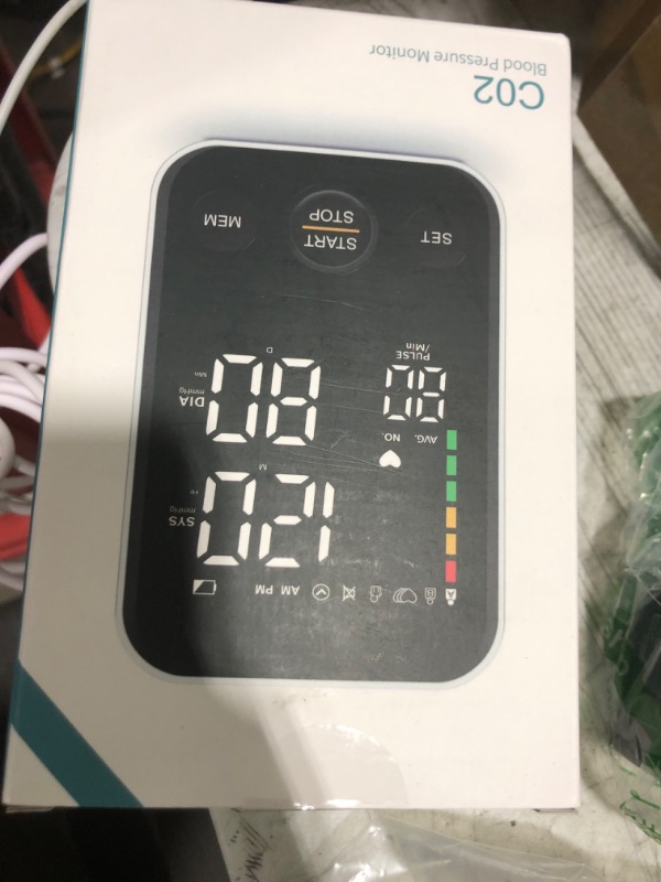 Photo 1 of Oklar Blood Pressure Monitor Upper Arm Monitors for Home Use BP Machine Sphygmomanometer with 2x120 Reading Memory Adjustable Arm Cuff 8.7"-15.7" Large Display with LED Background Light Storage Bag