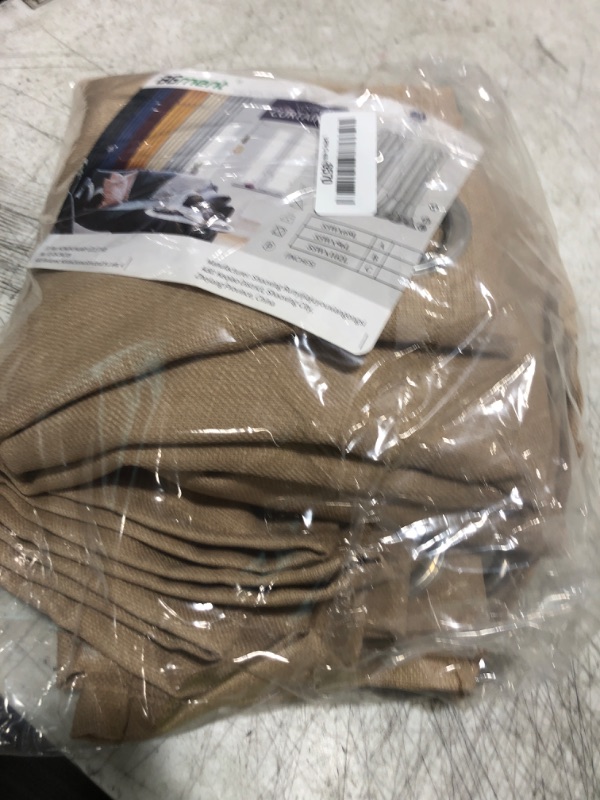 Photo 1 of BGment Curtains 63 Inch Length 2 Panels Set for Bedroom, Grommet Thick Linen Look Burlap Textured Light Filtering Privacy Window Drapes for Farmhouse Living Room, 55 x 63 Inch, Tan