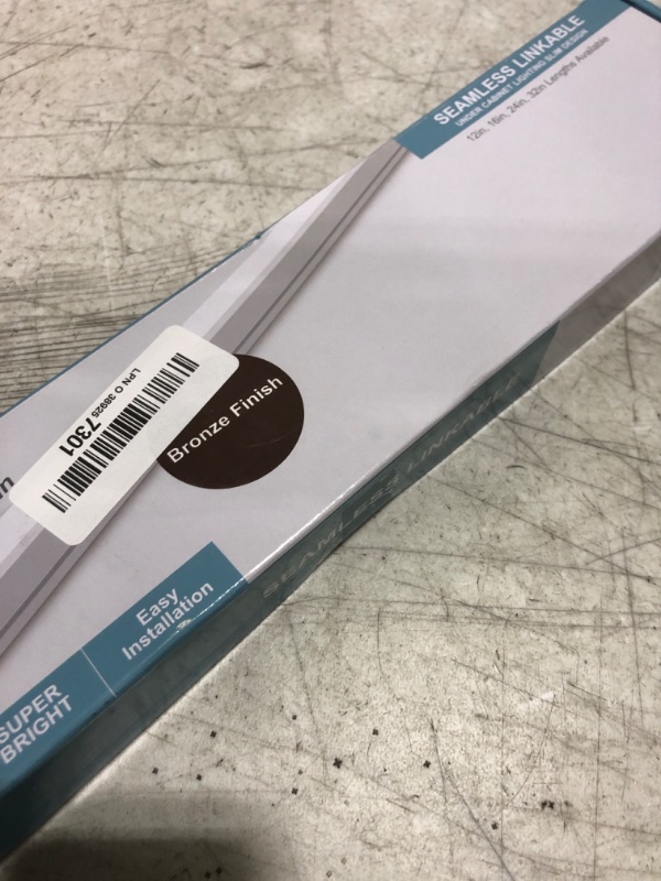 Photo 1 of Leetdud Under Cabinet Lighting Plug in, 16 Inch 1 Pc, Linkable AC120V 3CCT 3000K/4000K/5000K Ultra Slim, LED Under Cabinet Lights for Counter Light, Kitchen, Shelf, Sink, Workshop, Desk, Bronze