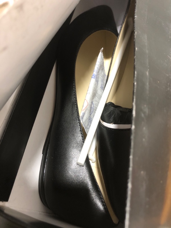 Photo 1 of Nine West Women's Speakup Flat, Black Leather, 7.5 W
