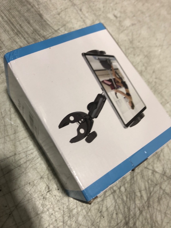 Photo 1 of Metal iPad Tablet Mount for Boat Helm, Wheelchair Pole, Golf Cart, Stroller, Mic Stand, Fitness Bike, Road Mountain Bicycle - 360° Adjustable Handlebar Clamp for 4.7-13" iPad Pro, Air, Mini, Galaxy