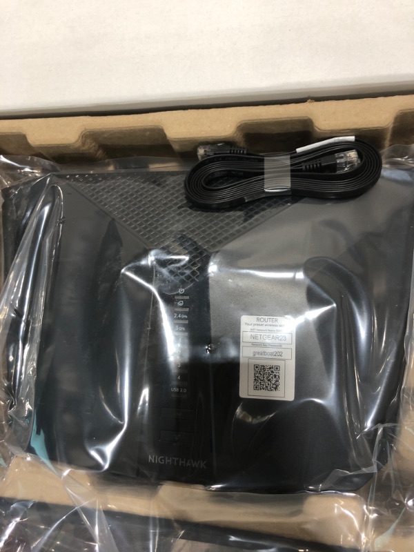 Photo 1 of NETGEAR Nighthawk 6-Stream Dual-Band WiFi 6 Router (RAX54S) – Security Features, AX5400 Wireless Speed, Up to 5.4 Gbps, Covers up to 2,500 sq. ft., 25 Devices - 1-Year Armor Subscription Included