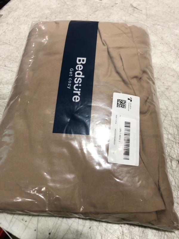 Photo 1 of Bedsure Deep Khaki Duvet Cover Queen Size - 3 Pieces Prewashed Cotton-Like Extra Soft Bedding Set, Includes 1 Duvet Cover 90x90 Inches with Zipper Closure & 2 Pillow Shams, Comforter Not Included