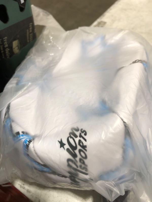 Photo 1 of Champion Sports Viper Soccer Ball, Size 5 – Soft Touch TPU Cover, Airlock Bladder – Ages 12 & Up – Blue/Black/White