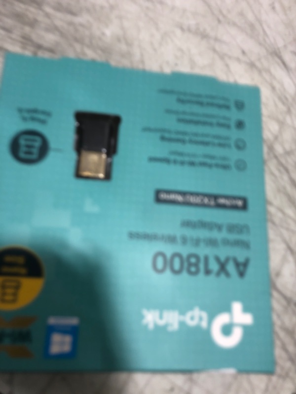 Photo 1 of TP-Link Nano USB WiFi 6 Adapter for PC(Archer TX20U Nano) - AX1800 2.4G/5G Dual-Band Wireless Network Transceiver Adapter for Desktop PC, OFDMA, MU-MIMO, WPA3, Travel Size, Supports Windows 11/10