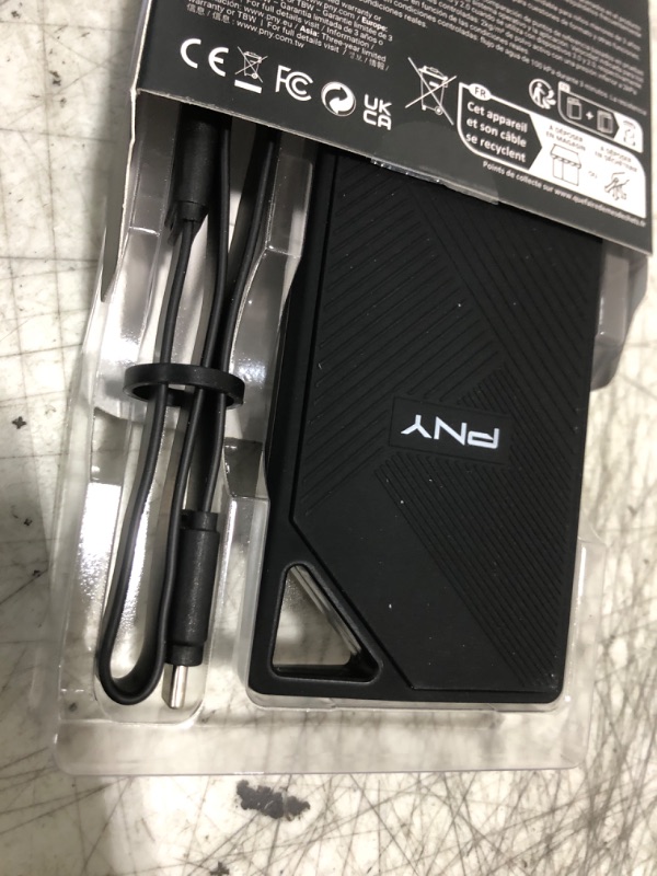 Photo 1 of PNY RP60 1TB Portable SSD - Up to 2000MB/s, USB-C, USB 3.2 Gen2x2 - Rugged, IP65 Rated, Water/Dust/Drop Resistant - For Photos, Videos, Gaming and more - External Solid-State Drive - PSD0CS3060-1TB-RB