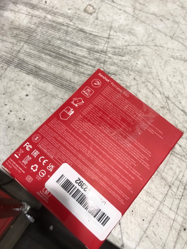 Photo 1 of SanDisk 2TB Portable SSD - Up to 800MB/s, USB-C, USB 3.2 Gen 2, Updated Firmware - External Solid State Drive - SDSSDE30-2T00-G26