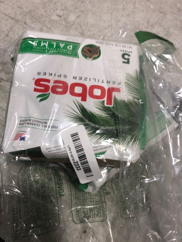 Photo 1 of Jobe's Palm Tree Fertilizer Spikes 10-5-10 Time Release Fertilizer for All Outdoor Palm Trees, 5 Spikes Per Package (2-(Pack))