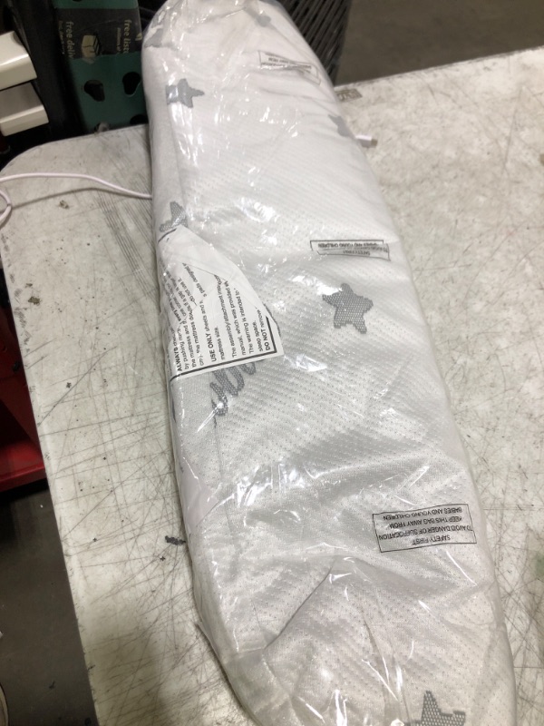 Photo 1 of Bassinet Mattress Pad 15"x 30" Fits Dream On Me Lacy and Moses Basket, Oval Shaped with Removal Zippered Cover, Waterproof Breathable Soft Foam