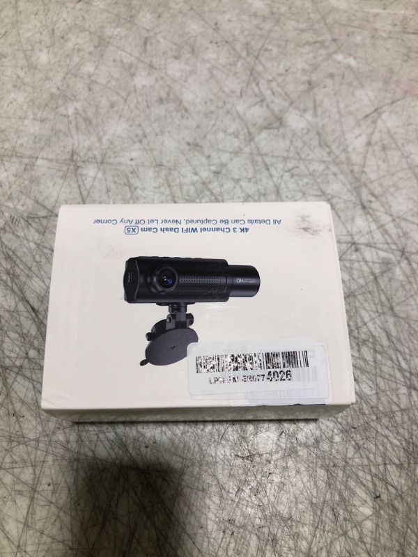 Photo 1 of Miden X5 4K WiFi Dash Cam Front and Rear Inside, 2160P+1080P+1080P FHD 3 Channel Dash Camera for Cars, 360° All Sides Dashcam, Free 64G SD Card, G-Sensor, WDR, Night Vision, 24H Parking Monitor
