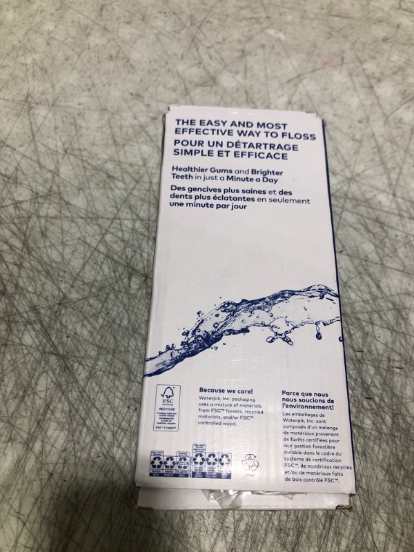 Photo 1 of Waterpik Cordless Pulse Rechargeable Portable Water Flosser for Teeth, Gums, Braces Care and Travel with 2 Flossing Tips, Waterproof, ADA Accepted, WF-20 Blue, Packaging May Vary