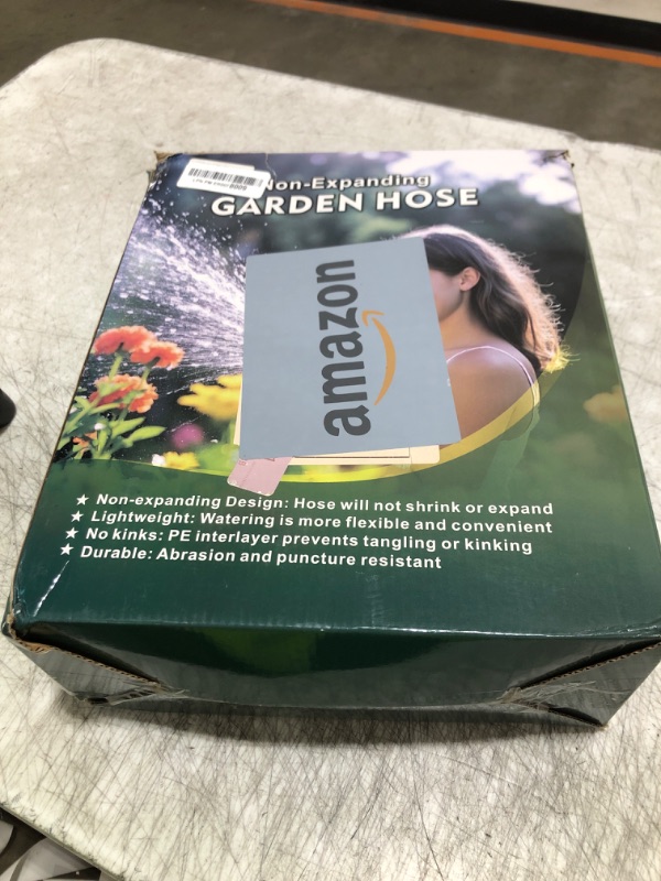 Photo 1 of Lipoliftco Garden Hose 100FT, Non-Expanding, Lightweight Hose With 8 Function Nozzle, Leak-Proof, No-Knot, Easy to Carry, Wear-Resistant, Sturdy, Flexible, 3/4GHT, Water Hose for Yard, Garden, Outdoor