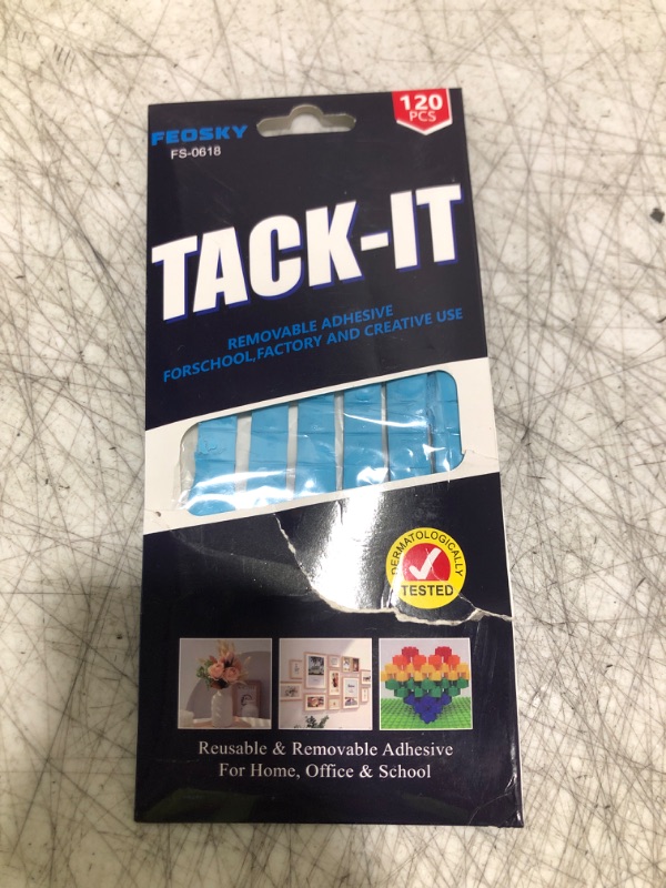 Photo 1 of Feosky Adhesive Poster Sticky Tack Putty, Reusable and Removable Adhesive Putty, 120PCS, Mounting Putty for displaying Wall Paintings, Museum Art Photography, Picture, Crafts (Blue, Pack of 1)