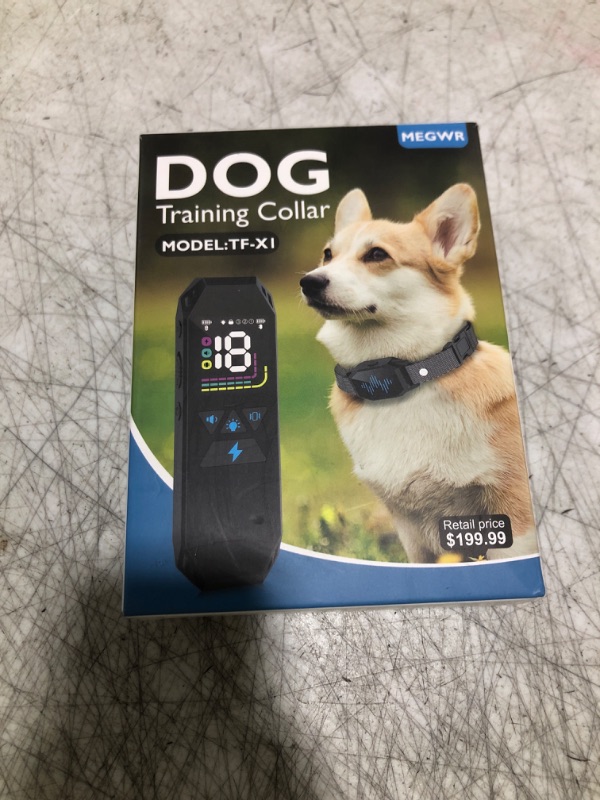 Photo 1 of Dog Training Collar, Dog Shock Collar with Remote Control, 2500FT and 4 Training Modes Beep, Vibration, Electric Shock, IP67 Waterproof Rechargeable E-Collar for All Breed