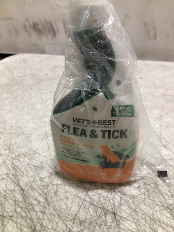 Photo 1 of Vet’s Best Indoor Flea and Tick Spray – Dog Flea and Tick Treatment for Home, Plant-Based Formula with Natural Oils, Kills Fleas, Eggs & Ticks on Contact, Made in USA, 32 oz