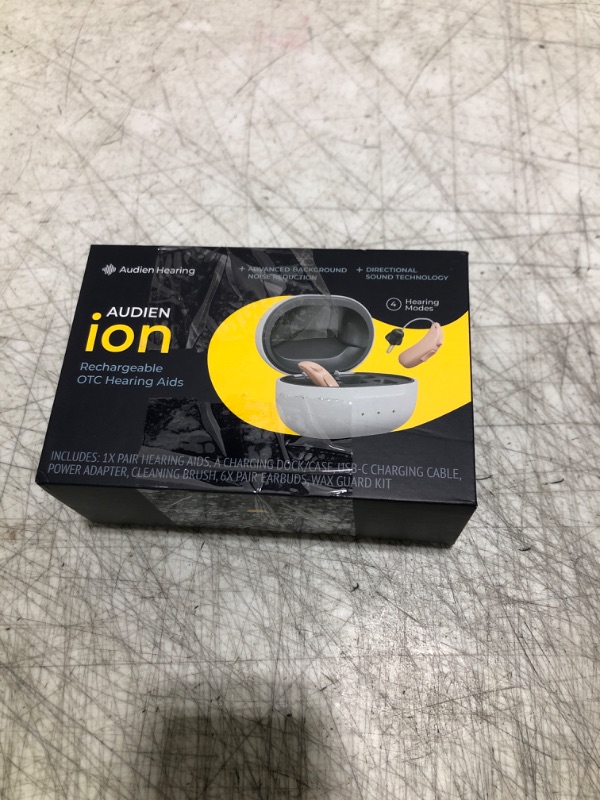 Photo 1 of Audien Hearing ION Wireless Rechargeable OTC Hearing Aid, Premium Comfort Design & Nearly Invisible