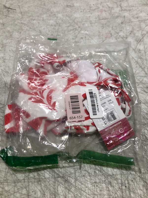Photo 1 of Kanu Surf Girls' Beach Sport Cut-Out One Piece Swimsuit, Laurel White/Red