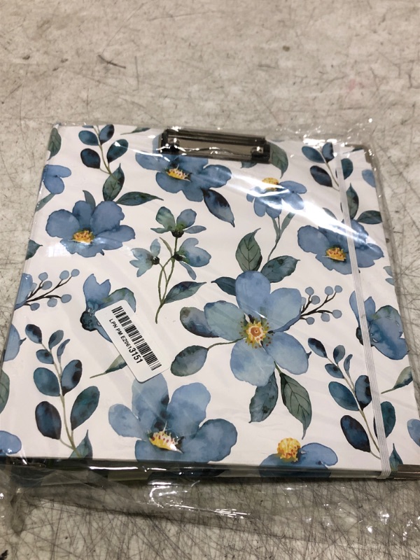 Photo 1 of 2 Inch 3 Ring Binder Organizer, Three Ring Binders with Clipboard, 5-Tabs Pockets Dividers, Plastic Folder, 18 Divider Stikers, KLLVE Decorative Binder with Pen Loop (Blue Flora, Letter Size)