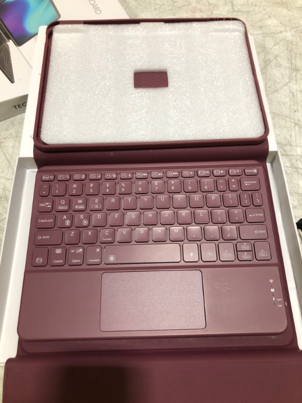 Photo 1 of ESR iPad Air 11 Inch Case with Keyboard (M3/M2, 2025/2024) & iPad Pro 11/Air 5th/4th Gen Keyboard, Easy-Set Magnetic Stand, Portrait/Raised Modes, with Removable Protective Case, Purple