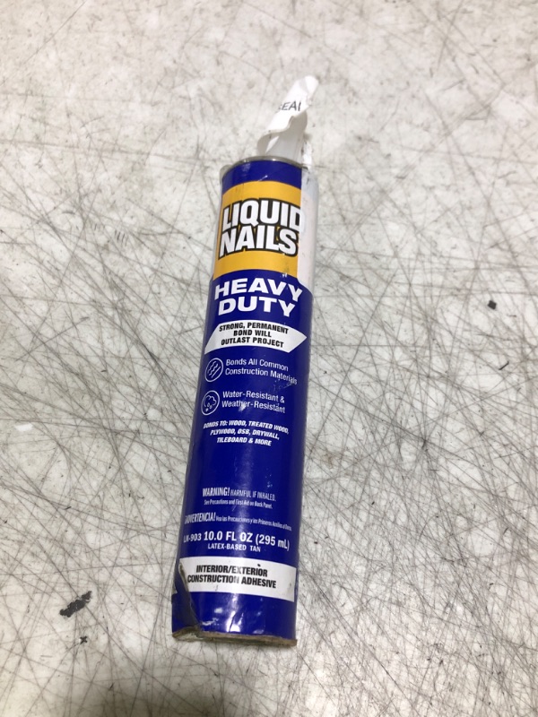 Photo 1 of Liquid Nails Heavy Duty Construction Adhesive (LN903), 10 oz